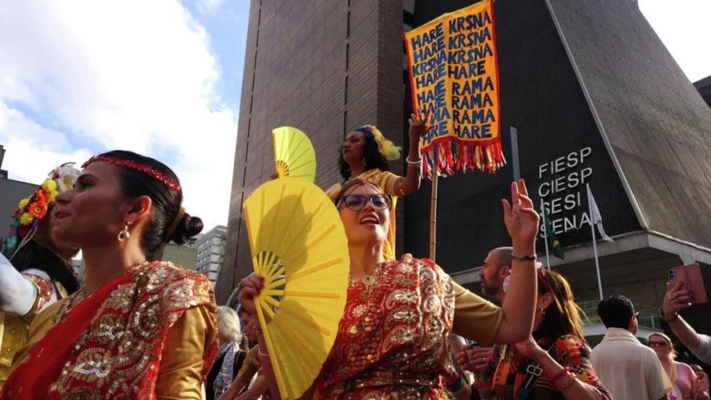 Festival Ratha Yatra em São Paulo celebra tradição indiana milenar na Avenida Paulista