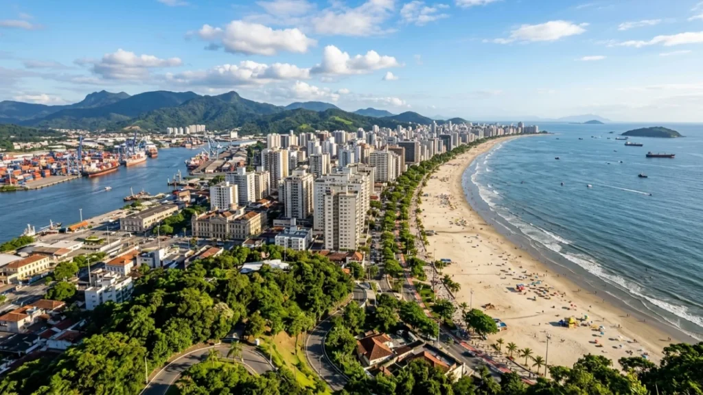 Santos: O Maior Jardim de Praia do Mundo e Seus Prédios Torto no Litoral Paulista